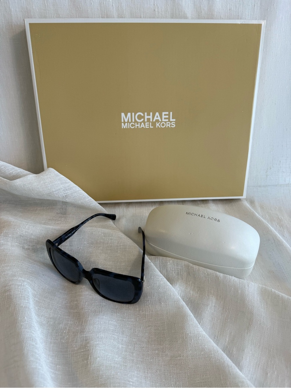 Michael Kors Black & Blue Sunglasses with Case